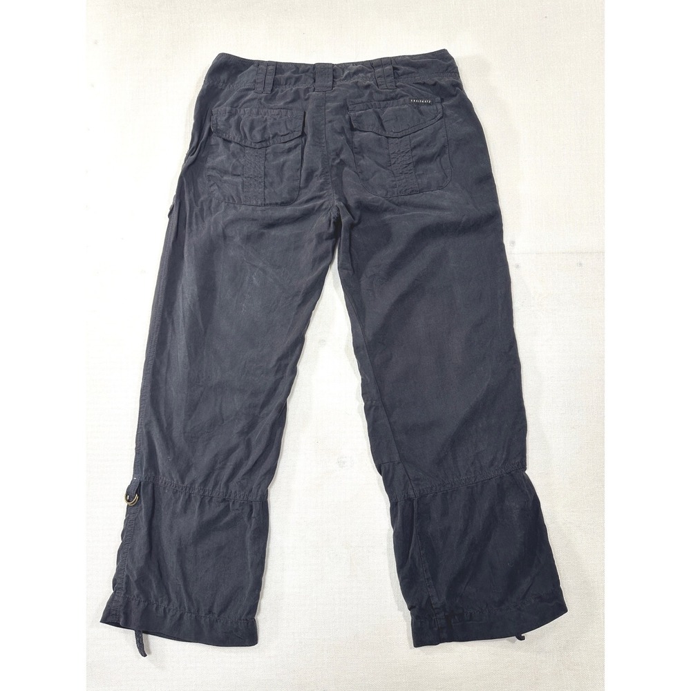 Sanctuary Clothing Womens Cargo Pants Black Tencel Cropped Utility size 26 - Picture 2 of 8